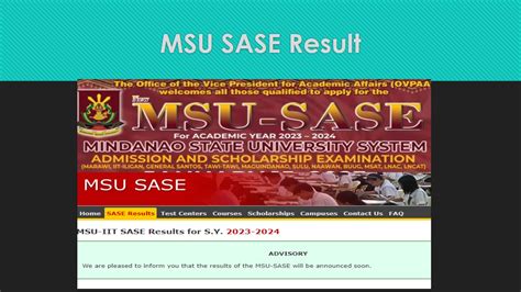 msu sase 2023 result|MSU SASE 2023.